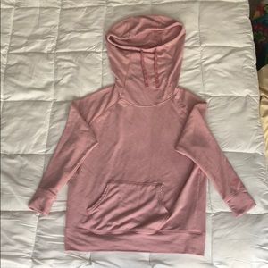 Birth face cowl neck hoodie